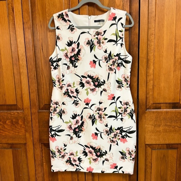 Tommy Hilfiger Floral Scuba Sleeveless Sheath Dress Size 14 - Picture 2 of 7
